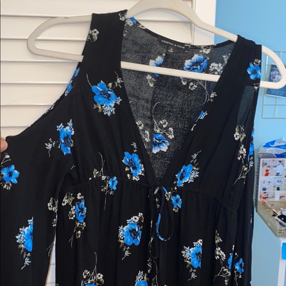 Black Floral Sun Dress